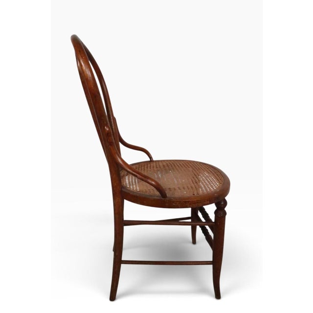 Brown Set of Four Late 19th Century Bentwood Bistro Cafe Dining Chairs For Sale - Image 8 of 14