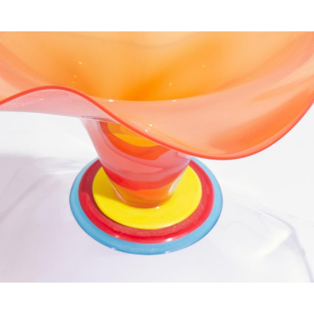 Stephan Cox Postmodern Art Glass Vessel For Sale - Image 4 of 6