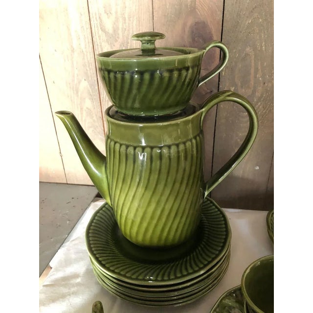 Coffee Set from Boch Frères, 1950s, Set of 18, in Very Good conditions. Designed 1950 to 1959 This piece has an...