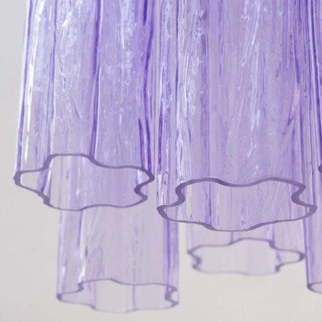Tronchi Chandelier in Purple Wisteria, Italy, 1990s For Sale - Image 4 of 11