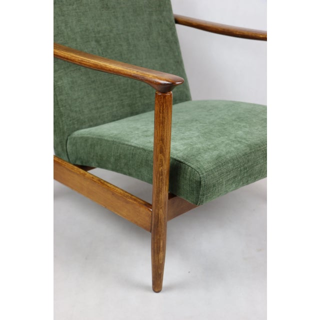 1970s Olive GFM-142 Armchair attributed to Edmund Homa, 1970s For Sale - Image 5 of 10