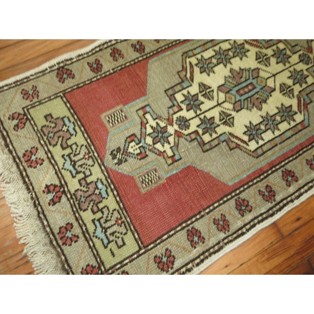 Children's Pair of Vintage Turkish Rugs. 1'10'' X 3'5'' For Sale - Image 3 of 5