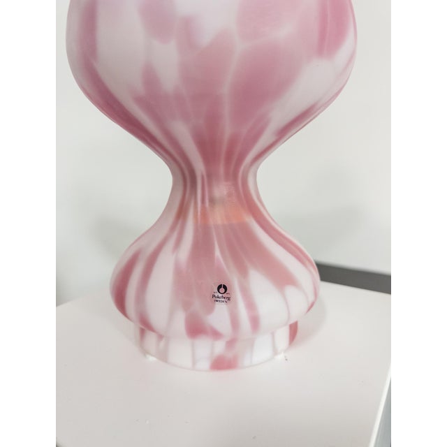 1970s Mid-Century Sculptural Glass Table Lamp by Monica Backström for Pukeberg For Sale - Image 5 of 9