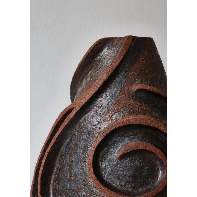 Ceramic Large Modern Scandinavian Stoneware Floor Vase, Denmark, 1960s For Sale - Image 7 of 15