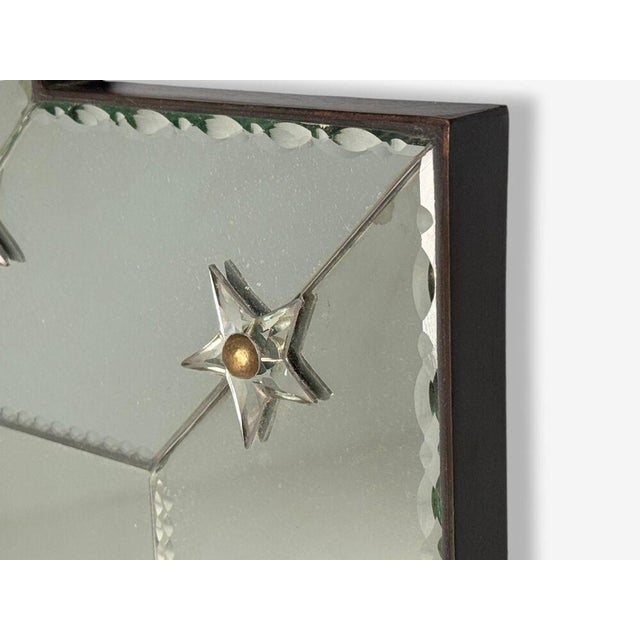 Art Deco Style, Antique and Beveled Glass, Venetian Wall Mirrors, 21st C. For Sale - Image 4 of 8