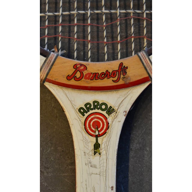 Brown 1960s Mid-Century Wooden Tennis Racquets - Set of 2 For Sale - Image 8 of 18