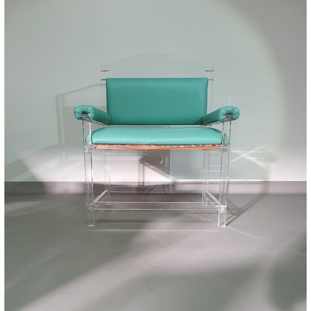 Acrylic Glass Chair, 1980s For Sale - Image 9 of 18