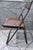 Wood Four MCM Industrial Cane Mid Century Folding Chairs For Sale - Image 7 of 10