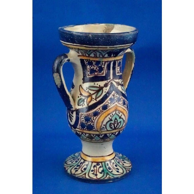 20th Century Ceramic Amphora Vase by Fratelli Kharraz, Tunisia, 1920s For Sale - Image 4 of 18