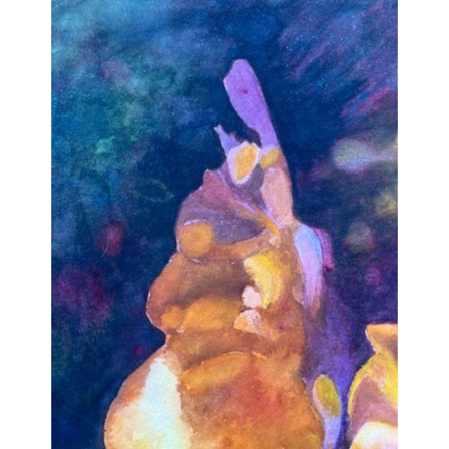 Paper 1980s Floral Watercolor Still Life, Signed by Florence Strauss For Sale - Image 7 of 14