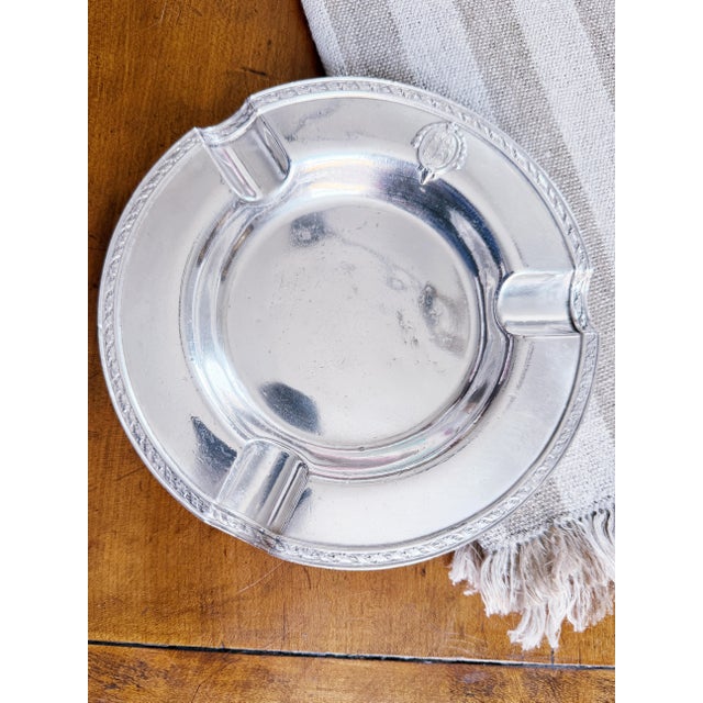 A beautiful antique circa 1925 silver plated cigar ashtray from The Biltmore hotel. Excellent condition for it's age, no...