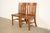 Mission Limbert Style Antique Mission Oak Arts & Crafts Spindle Back Side Chairs or Dining Chairs, Pair For Sale - Image 3 of 14