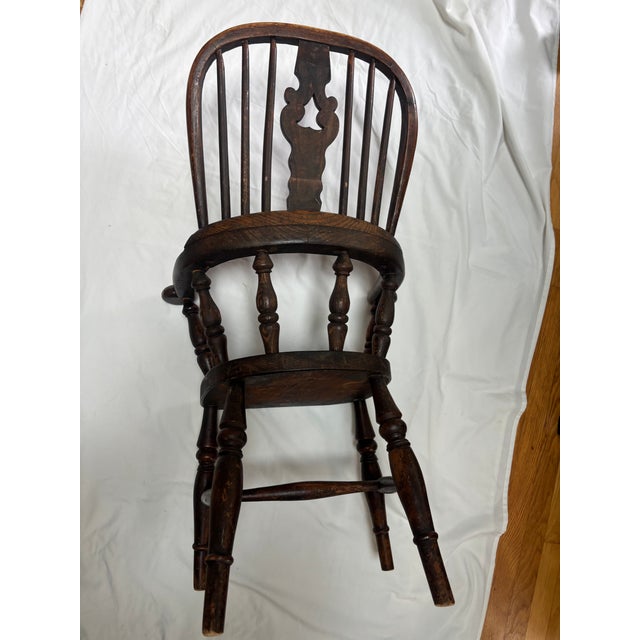 English Elm Child's Windsor Chair, 19th Century For Sale - Image 10 of 15
