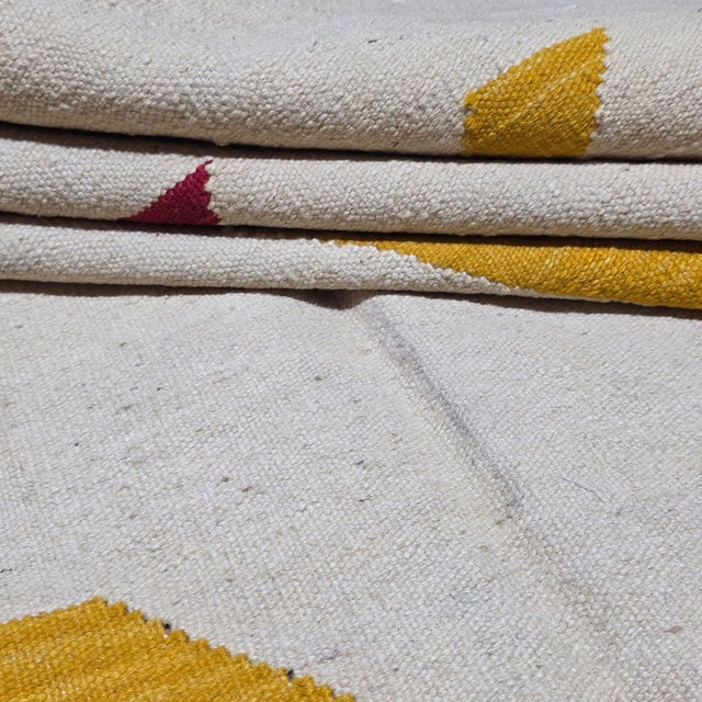 Hand-Woven Wool Art Rug After Alexander Calder "Boomerangs" For Sale - Image 12 of 13