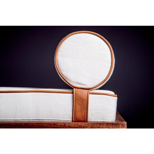 Daybed with Mahogany Frame in the style of Charlotte Perriand, France, 1950s For Sale - Image 17 of 18