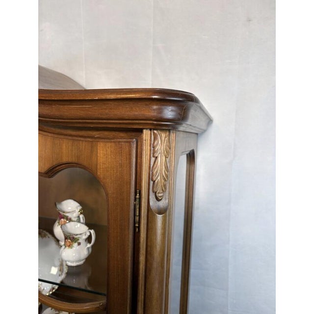 Wood Classic Baroque Style Display Cabinet, 1940 For Sale - Image 7 of 13