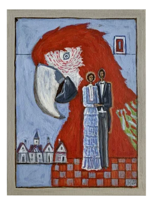 Mikolaj Malesza, A Witness, Acrylic on Canvas, 2022