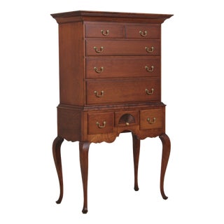 Bench Made Cherry 8 Drawer Highboy For Sale