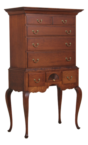 Bench Made Cherry 8 Drawer Highboy