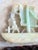 Antique Chinese Qing Heavy Jadeite Jade Boat Smooth Sailing Figurines W/ Stand For Sale - Image 4 of 12