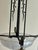 Early 20th Century Art Deco Signed Muller Frères Lunéville Wrought Iron Chandelier With Frosted Glass Shades For Sale - Image 9 of 12