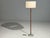 Mid-Century Modern Falkenbergs Belysning, Floor Lamp, Leather, Glass, Sweden, 1960s For Sale - Image 3 of 10