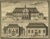 Antique print titled 'Het Stadhuys van Batavia'. Original antique print with views of three important buildings in Batavia...