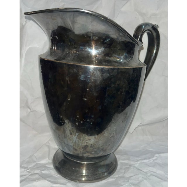 1950s Vintage International Silver Company Water Pitcher #527 For Sale - Image 5 of 11