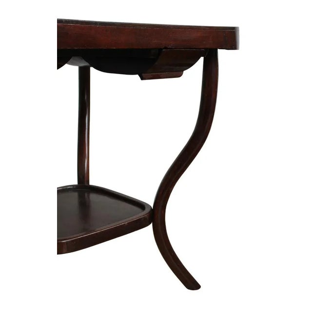 Brown Cards Table Model No.8 attributed to Thonet, 1920s For Sale - Image 8 of 12