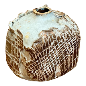 Vintage Textured Studio Pottery Vase