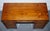 Vintage Military Campaign Twin Pedestal Desk in Yew Wood For Sale - Image 10 of 18