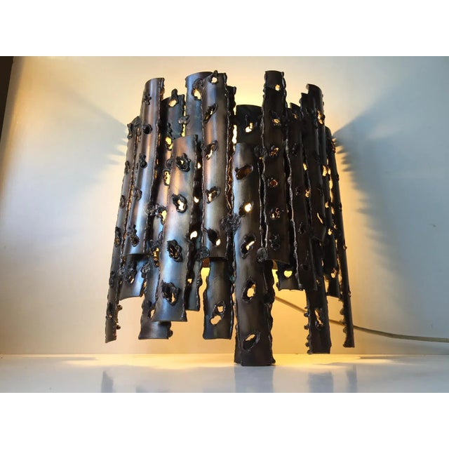 Mid-Century Modern Danish Brutalist Bronze Sconce, 1960s For Sale - Image 3 of 10