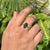 Boho Chic 1.96ct Marquise Cut Black Diamond Solitaire Ring Size 4 in 14k White Gold For Sale - Image 3 of 15