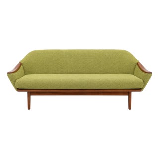 Adrian Pearsall Sofa Electric Green Upholstery For Sale
