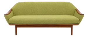 Adrian Pearsall Sofa Electric Green Upholstery