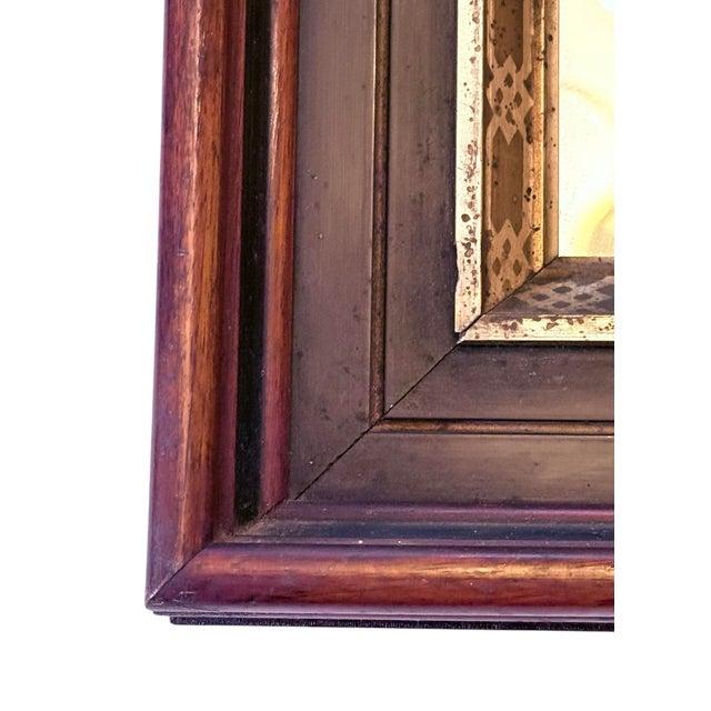 Early 20th Century Early 20th‑Century American Walnut Mirror With Gold‑Gilt Frame For Sale - Image 5 of 13