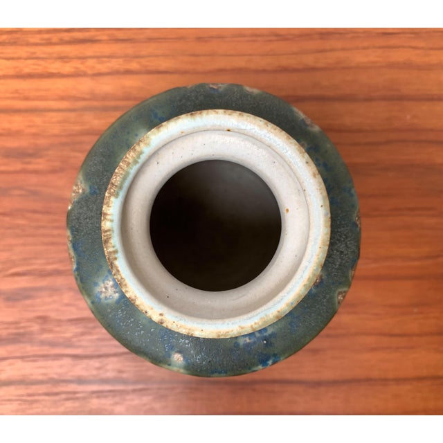 Mid-Century Minimalist Studio Pottery Vase by Rolf Weber for Rolf Weber Steinzeug, 1960s For Sale - Image 9 of 18