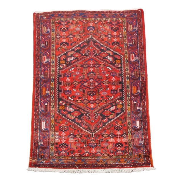 Red Rug with Patterns For Sale