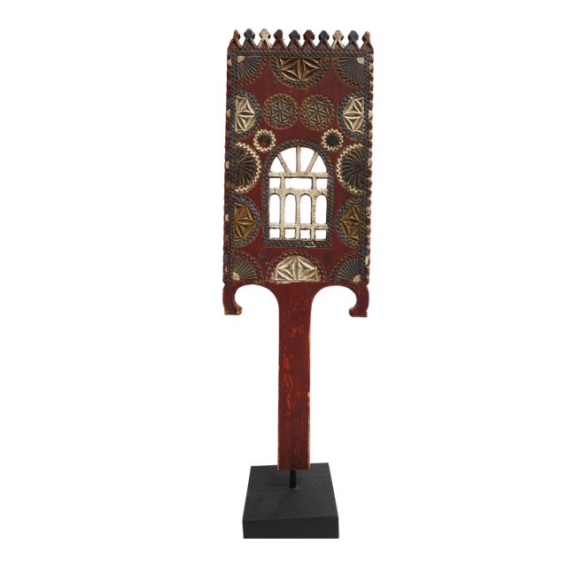 Folk Art Weavers Distaff Item B. For Sale