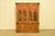 1960s Thomasville Italian Neoclassical Carved Walnut Lighted Breakfront Bookcase Cabinet, Circa 1960s For Sale - Image 5 of 16