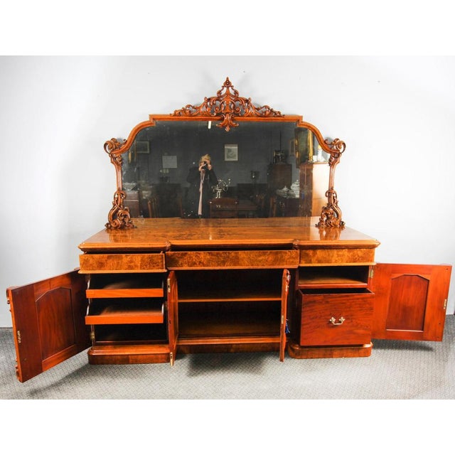 Early Victorian Pollard Oak Chiffonier Sideboard, 19th Century For Sale - Image 13 of 18