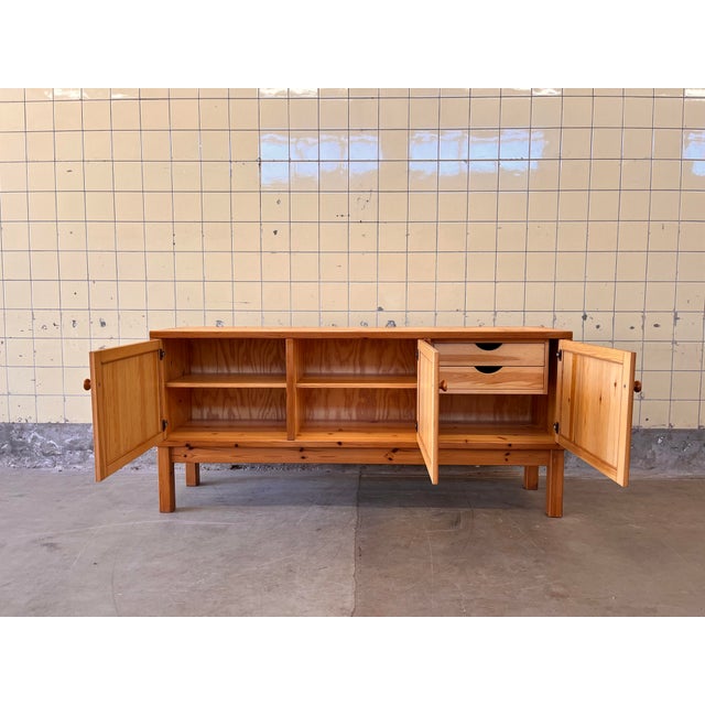 Scandinavian Buffet in Pine, 1960s For Sale - Image 4 of 14