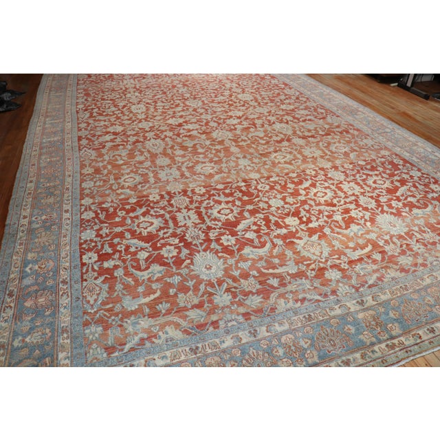 Zabihi Collection Oversize Persian Bibikabad Rug For Sale - Image 12 of 12