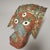 Vintage Nepalese Elephant Ganesh Wall Mask With Gold Gilt, Red & Turquoise Glass Inlay For Sale - Image 4 of 7