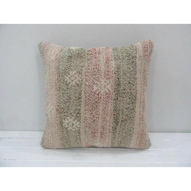Handmade Kilim Pillow Cover For Sale - Image 4 of 4