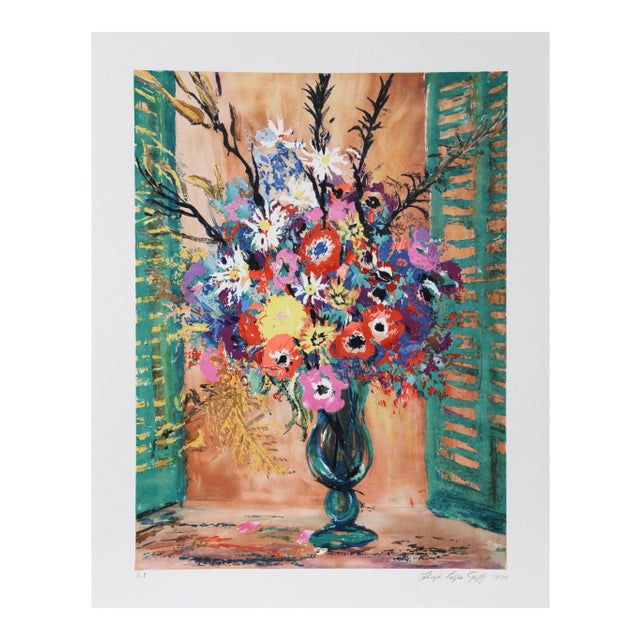Lloyd Lozes Goff, Bouquet, Lithograph For Sale