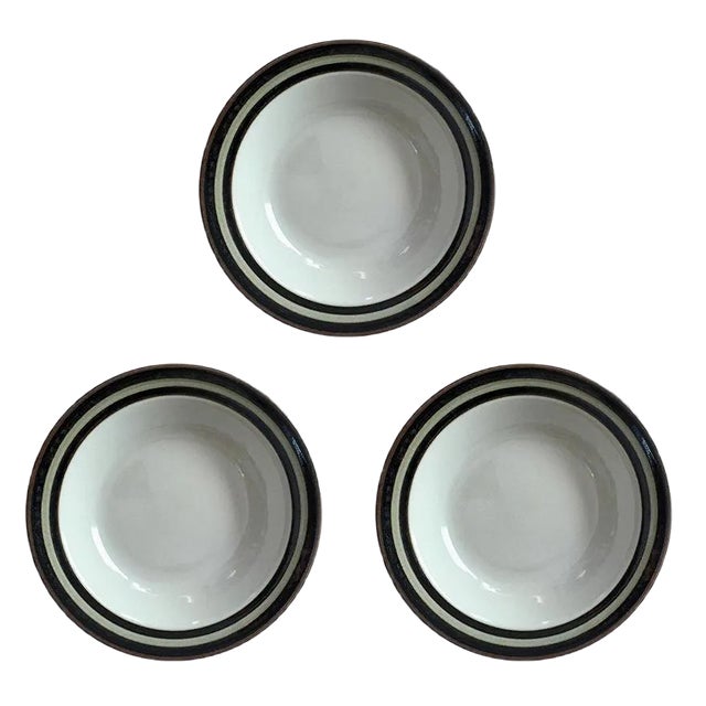 Mid-Century Karelia Cereal Plates by Anya Jaatinen Winqvist for Arabia, 1970s, Set of 3 For Sale