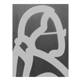 Julian Opie, Musician, From Stone Heads (Hand Signed Slate Wall Sculpture), 2018 For Sale