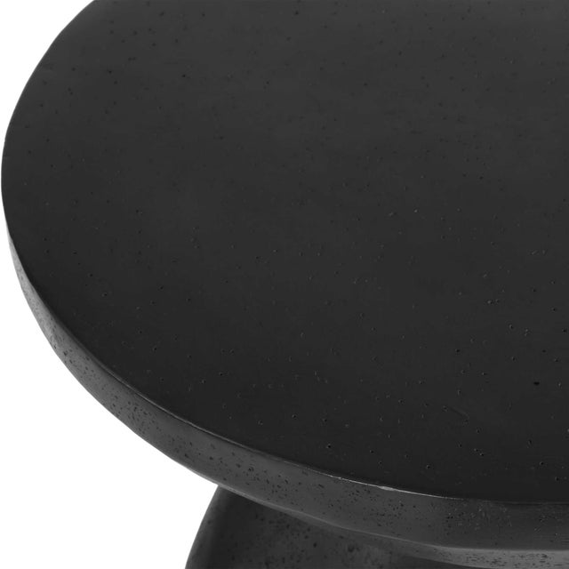 Stone Veta Indoor-Outdoor Accent Table For Sale - Image 7 of 8