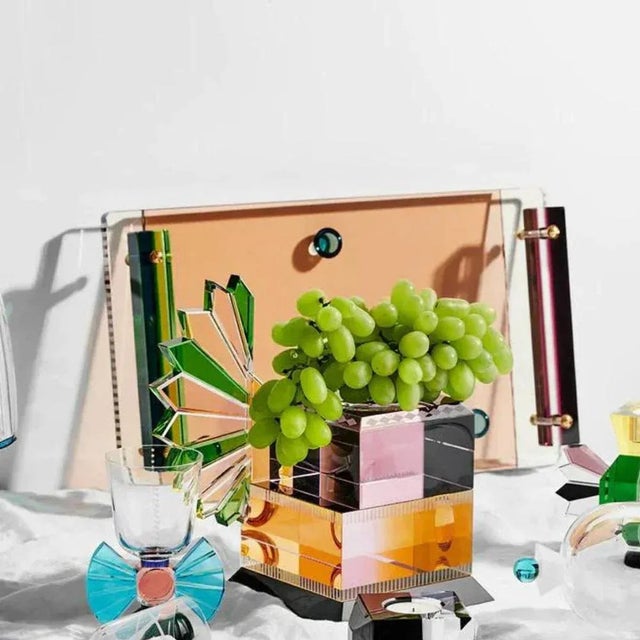 Not Yet Made - Made To Order Rectangular Crystal Tray For Sale - Image 5 of 6